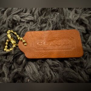 Vintage Coach British Tan Hangtag